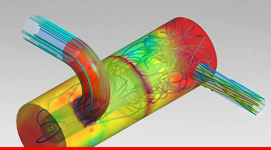 Simulación computacional fluidodinámica (CFD) de un sistema que interactúa con fluidos